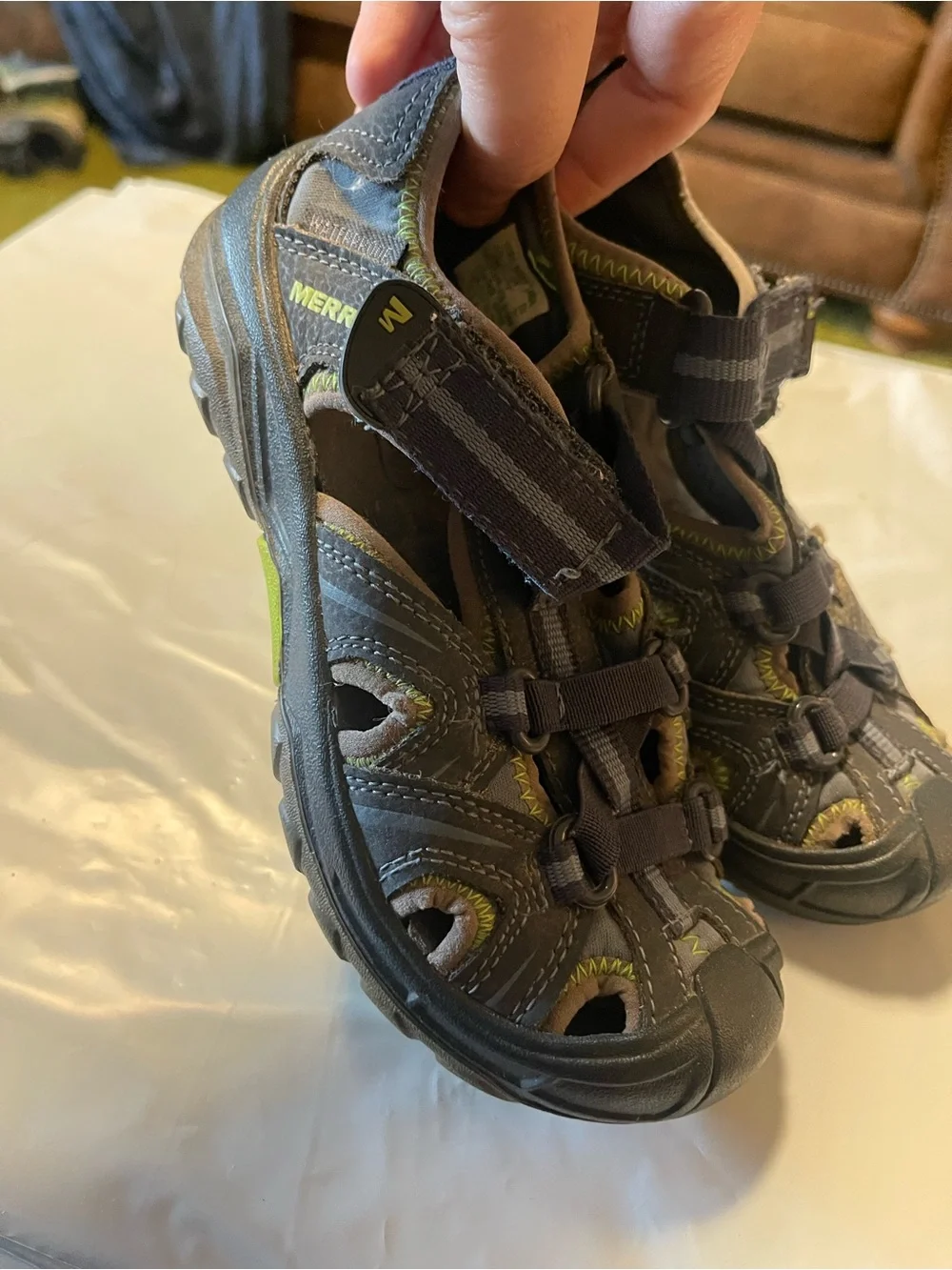 Merrell Hydro Hiker Sandal Blue Youth Size 12W